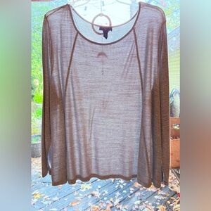 GAP Women's Long Sleeve Top - Gray